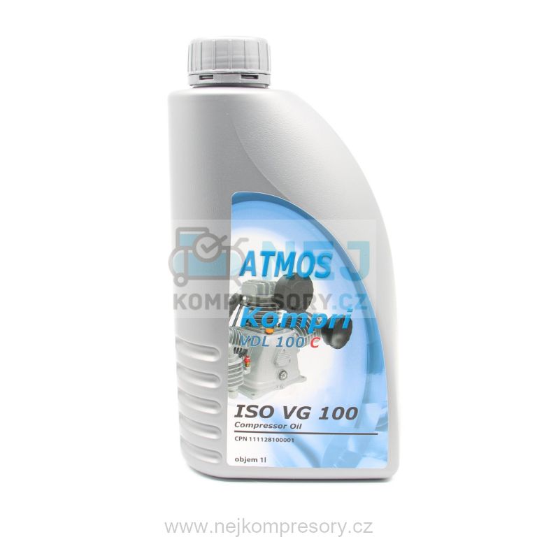 Obrázek 2 litry oleje ATMOS VDL 100 C pro pístové kompresory