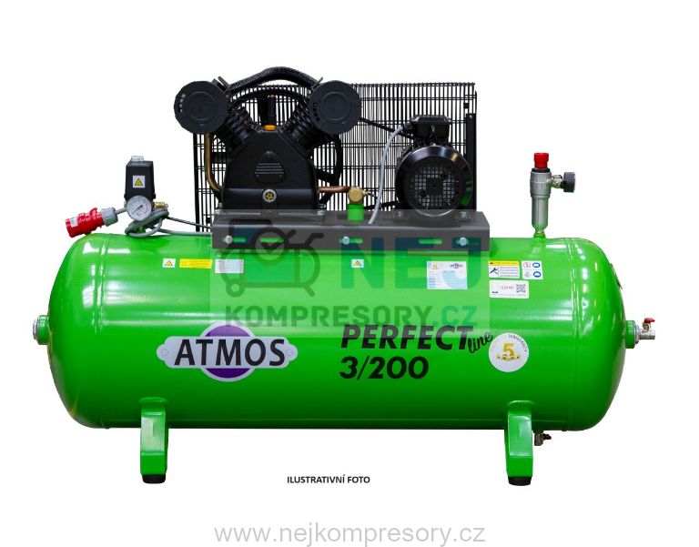 Pístový kompresor ATMOS Perfect Line PL 3/200